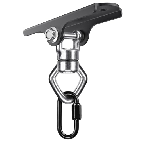 360° Swivel Swing Hanger with Ball Bearing Swing Ceiling Mount Hanging Chairs Hanger 900 LBS Capacity Aerial Silks Mount Hardware for Hammock Chair, Porch Swings, Tire Swings, gym rings, Heavy Bag - color: Ball Bearing 360° Swivel Diamond Hook ( 1 Pack )