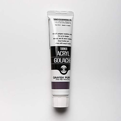 Turner Colour Works Acryl Gouache Artist Acrylic Paint - Single 20 ml Tube - Grayish Purple - color: Grayish Purple, size: 0.7 Fl Oz (Pack of 1)