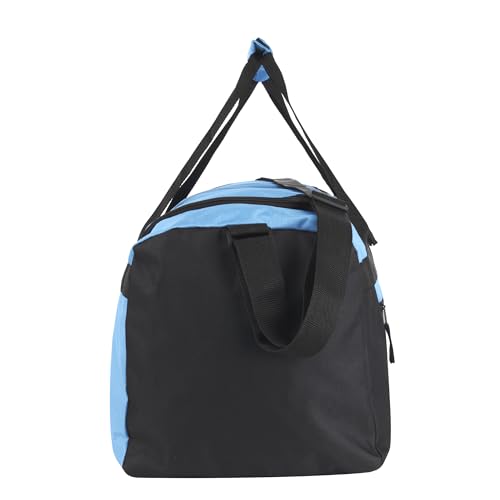 40 Liter, 22 Inch Reflective Duffle Bag with Shoulder Strap for Men, Women, Travel - color: Light Blue