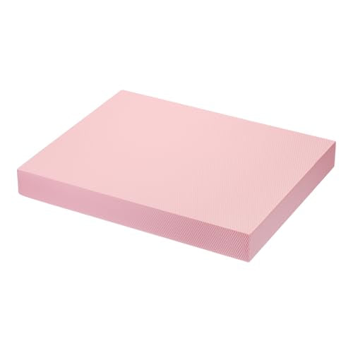 PATIKIL Balance Pad, Non-Slip TPE Foam Pad Cushion Exercise Yoga Mat Knee Pad for Fitness Stability Core Training Stretching - color: Pink