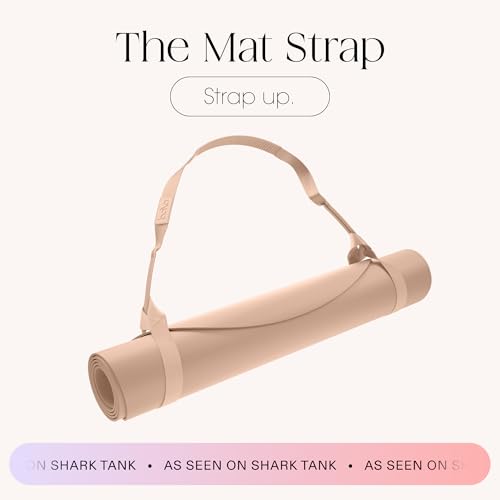 Bala Yoga Mat Straps for Carrying, Lightweight Yoga Mat Sling Holder - color: Sand