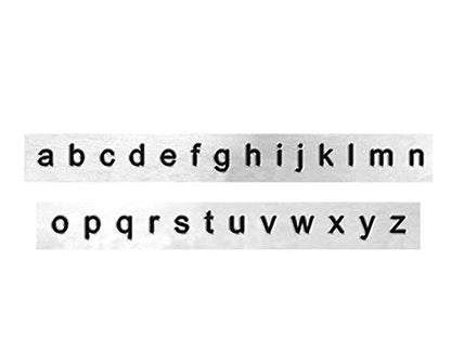 ImpressArt - Basic Sans Serif 1.5mm Lowercase Metal Letter Set for Metal Stamping and Handmade DIY Jewelry - color: Sans Serif (1.5mm), size: Lowercase