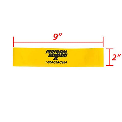 Perform Better Mini Band Resistance Loop - Exercise Bands - color: a) Set of 4 - 9x2