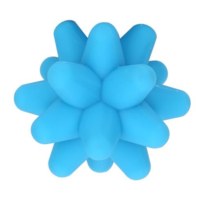 1PCS Spiky Massage Ball, 80mm Silicone Trigger Point Massage Ball, Blue Fascia Balls for Reaction Training, Massage