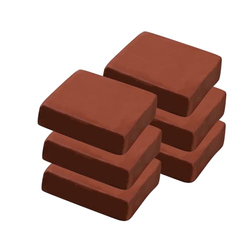6 lb Terracotta Natural Air-Dry Clay for Pottery;Ideal for Wheel Throwing,Hand Building,Sculpting - style: Terracotta 6 LB
