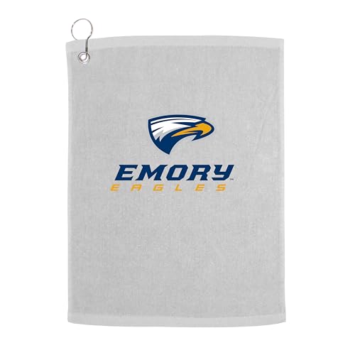 Sport Your Gear Emory Eagles Golf Bag Towel - Officially Licensed - Athletic Logo - Ultra-Absorbent, Grommet Attachment, Keeps Clubs & Hands Dry - color: Emory 2