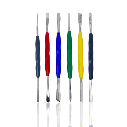CYNAMED Stainless Steel Spatula Wax & Clay Sculpting Tool Carver Set (6PK) - style: 6PK