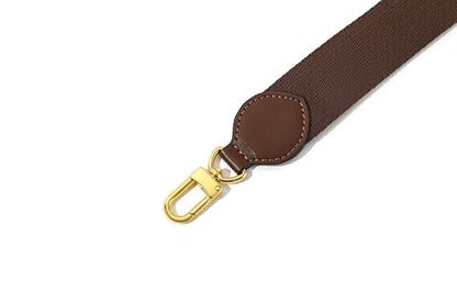 Solid Color Canvas Purse Strap Handbag Strap Adjustable Replacement Cross Bands - color: Coffee
