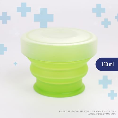 Deke Home - 2 Pack Silicone Collapsible Travel Cups with Lids – Portable, Food Grade Camping Mugs for Outdoor, Hiking, Camping, Backpacking, and Travel