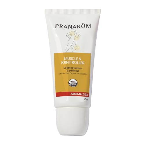 Pranarom - Aromalgesic Muscle & Joint Roller 75ml - Active Individuals- Tri-Roller Applicator, Essential Oil Blend, Organic Non-Greasy Formula, Relaxation, Meditation | Wintergreen, clove, cinnamon bark and tamanu oil gel with tri-roller applicator. Non-g