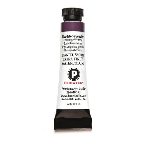 Daniel Smith Extra Fine Watercolor Paint, 5ml Tube, Bloodstone Genuine, 284610193, 0.17 Fl Oz (Pack of 1) - color: Bloodstone Genuine