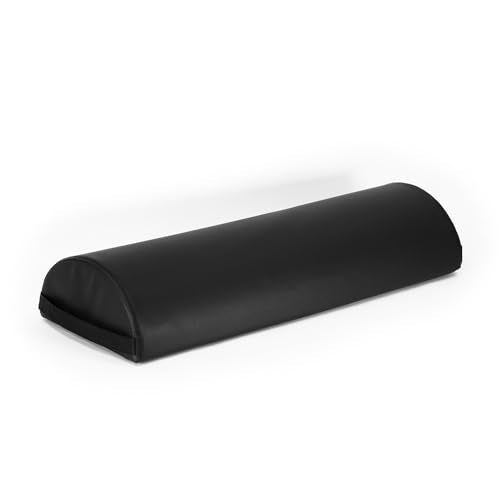 Physical Therapy/Massage Table Positioning Bolsters 26" x 9" x 4.5" (Black, Jumbo Half Round) - color: Black, size: Jumbo Half Round