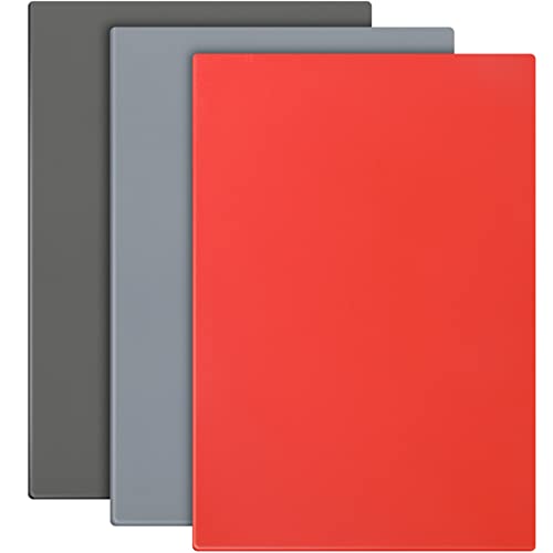 Tondiamo 3 Pcs Rubber Stamp Sheets for Laser Engraving Machine, A4 Rubber Stamp Sheets for Laser Cutter Soft to Make, 2.3 mm(Red, Dark Gray, Light Gray) - color: Red, Dark Gray, Light Gray