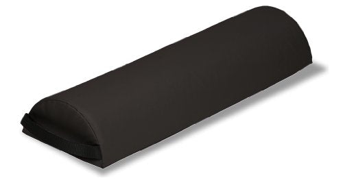 EarthLite Massage Bolster Pillow Half Jumbo, 29in Length x 9in Width x 4.5in Height - color: Black