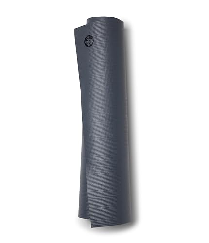 Manduka PRO Yoga Mat - 6mm | Lifetime Durability | Hygienic Construction | Premium Studio Quality | Teacher Approved - color: Black Thunder, size: 71" x 26"