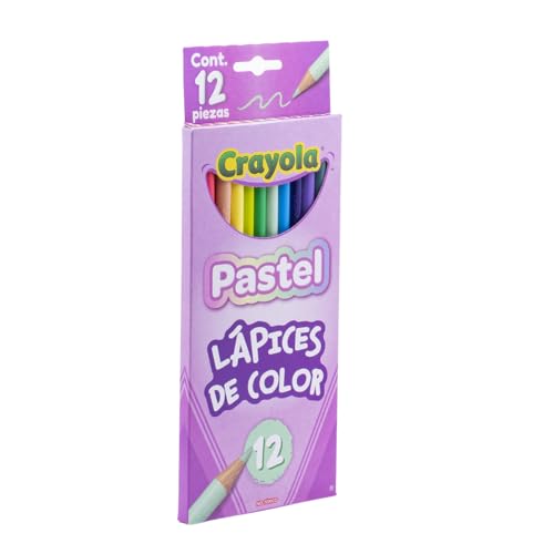 Crayola Pastel Colored Pencils, Nontoxic Coloring Pencils for Kids & Adults, 12ct