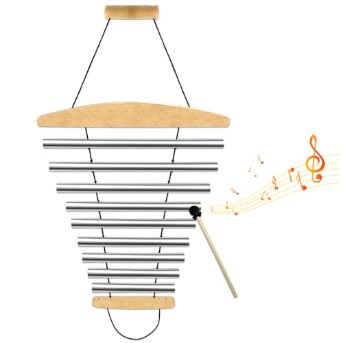 9-Tone Hand Chime with Mallet, Chimes Percussion for Meditation