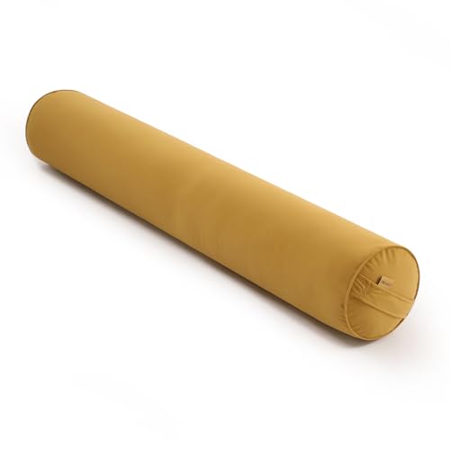 Body Pillow for Adults,Long Round Pillow,Big Cylindrical Pillow,Large Full Bolster Pillows for Side Sleepers (Honey Yellow, 47.24"*7.87") - color: Honey Yellow, size: 47.24"*7.87"