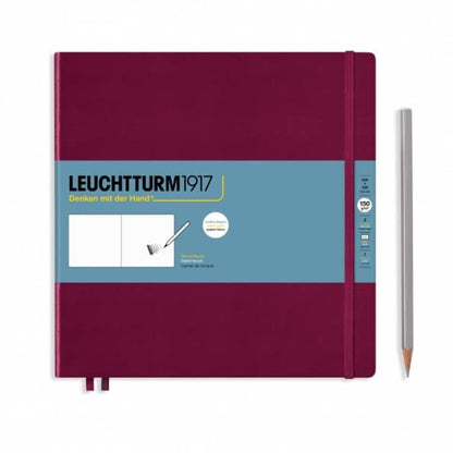 Leuchtturm1917 - Square Hardcover Sketchbook (Black) - 112 Pages of 150g/m² Paper - color: Black, size: Square