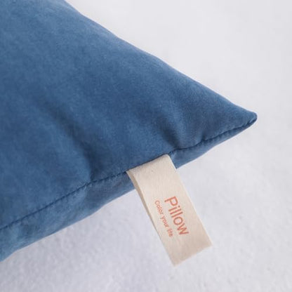 NTBAY Toddler Pillows, Set of 2, 13"x18", Denim Blue - color: Denim Blue, size: 13"x18"