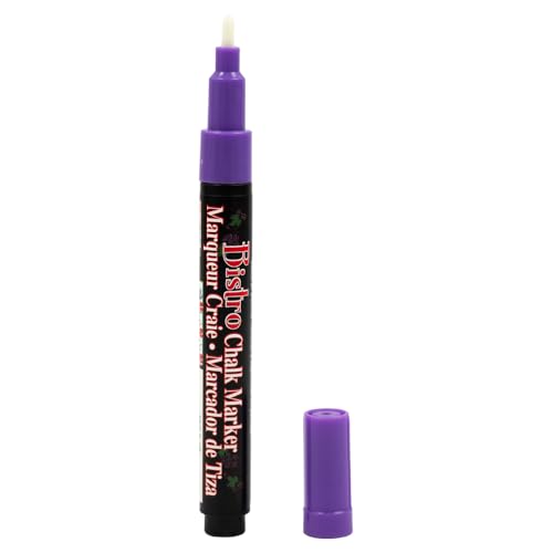 JAM PAPER Dustless Erasable Chalk Markers - Fine Point Liquid Chalk Marker - Violet - 2/Pack - color: Violet