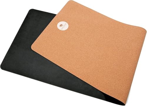 BON Yoga Mat 100% Biodegradable Cork & Natural Rubber, Non-Slip, Pilates Mat, Home & Studio Exercise Mat with Extra Grip for Hot Yoga and Comfort Workout, 72" x 24" x 0.16", 6lb