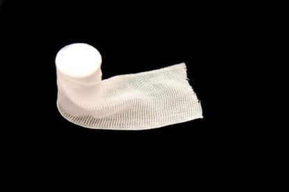 Hospora Medical Elastic Cotton Conforming Gauze Roll, 4 Inches, Individual Pack, First Aid Rolled Stretch Gauze, 24 Packs
