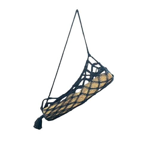 Macrame Yoga Mat Carrier Bag, Suitable for most Yoga Mats - color: navy blue
