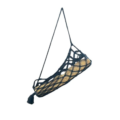 Macrame Yoga Mat Carrier Bag, Suitable for most Yoga Mats - color: navy blue
