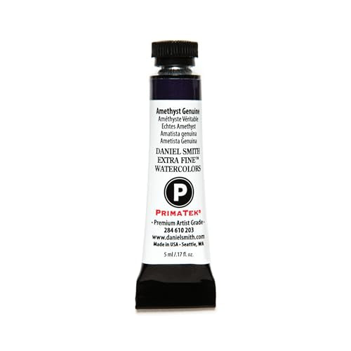Daniel Smith Extra Fine Watercolor Paint, 5ml Tube, Amethyst Genuine, 284610203, 0.17 Fl Oz (Pack of 1) - color: Amethyst Genuine