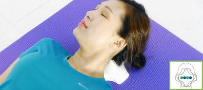 Neck & Shoulder Wellness Relaxation Pillow, Tension Reliever, Manual Pressure Massage Tool for Muscle Comfort & Everyday Relaxation, Non-Powered Massage Apparatus, Massage Ball – C