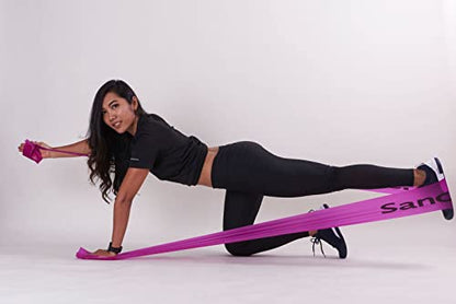 Product of Malaysia 6 Yards Orange Sanctabnd Level 2 Light Resistance Exercise Bands, Physical Therapy for Strength Training Yoga Pilates Stretching, Stretch Elastic Band Different Strengths Workout