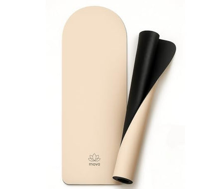 Clean Yoga Mat - Extra Long Non-Slip PU & Natural Rubber, 4.5mm Thick, Eco-Friendly Yoga Mat for Hot Yoga, Pilates & Home Workout - color: Blush Pink