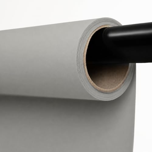 Kate Seamless Paper Backdrop for Photography Light Gray Photo Backdrop Paper (53''x32.8' Pursuit Grey) - color: Pursuit Grey, size: 53''x32.8'