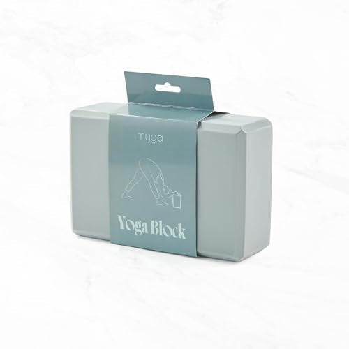 MYGA Yoga Block,Lightweight EVA Foam Yoga Brick,High Density Non-Slip Block for Yoga Poses, Pilates, Balance and Flexibility - color: Teal, size: One Size