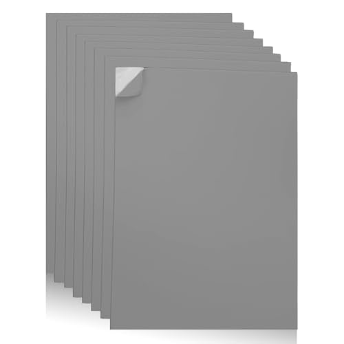 Self-Adhesive EVA Foam Sheets for Crafts – 2mm Thickness 8 Grey Sheets, 6 x 9 Inch, Peel & Stick Foam Paper for DIY, Scrapbooking & Kids’ Art. - color: Grey - 8 Pack