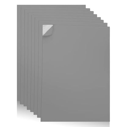 Self-Adhesive EVA Foam Sheets for Crafts – 2mm Thickness 8 Grey Sheets, 6 x 9 Inch, Peel & Stick Foam Paper for DIY, Scrapbooking & Kids’ Art. - color: Grey - 8 Pack