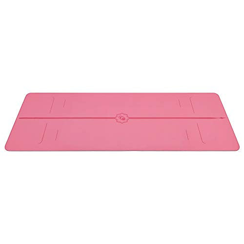 Liforme Evolve Yoga Mat - Patented Alignment Design, Advanced Non-Slip Grip - color: Pink
