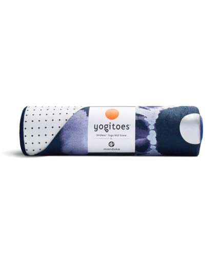 Manduka Yogitoes Hot Yoga Mat Towel - 71" | Moisture Activated Grip | Patented Silicone Nubs | Highly Absorbent, Durable & Easy Care | Made from Recycled Materials | 71 x 24 Inches | Chakra Residence - color: Chakra Residence, size: 71" x 24"