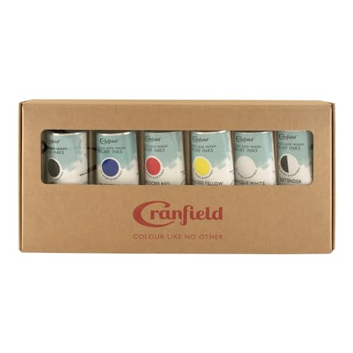Cranfield Safe Wash Relief Ink Set of 6 (SWR6X75SET)