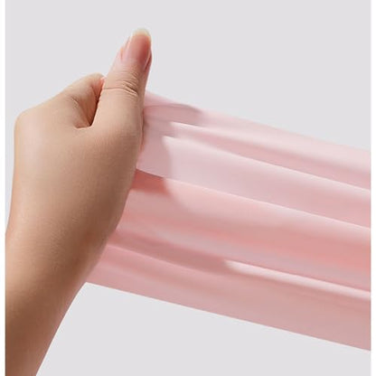 Resistance Bands Exercise Stretch Bands Long Pilates Flexbands for Yoga Pilates 6.56 FT,Thickness 0.45MM, Pink