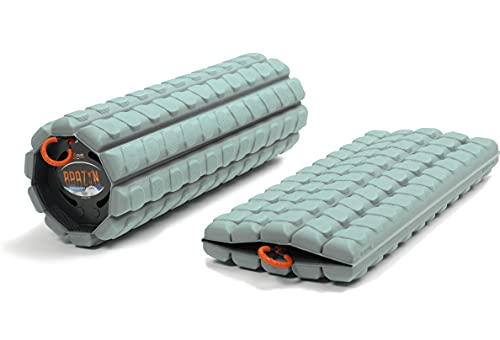 Brazyn Morph Foam Roller: Collapsible Travel Foam Roller for Back Pain Relief, Workout Muscle Recovery, Back Massager, Deep Tissue Leg Massage, Back Cracker (Sage, Deep Tissue) - color: Sage, size: Deep Tissue