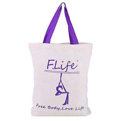 F.Life Aerial Silk Yoga Hammock & Swing for yoga Inversion,Strength training,starter hardware kit - color: Gunmetal