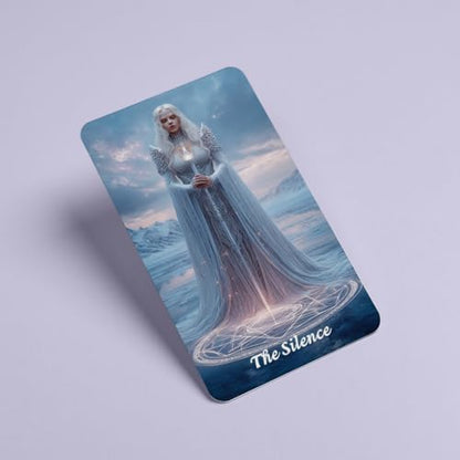 sishui Tarot Cards for Beginners with Guidebook, Winter Still Tarot Deck, 80 Oracle & Tarot Cards, 400 GSM Card Stock with Gilded Edges, Rider-Waite Based for Spiritual Guidance & Self-Discovery - color: Gray