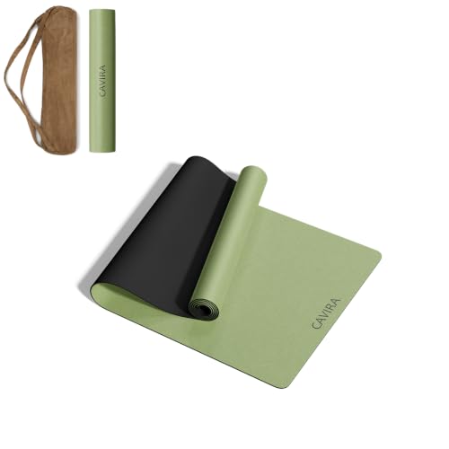 PU Natural Rubber Yoga Mat,Durable & Eco-Friendly & Non Slip | Professional Yoga Mat for Hot Yoga, Pilates & Fitness
