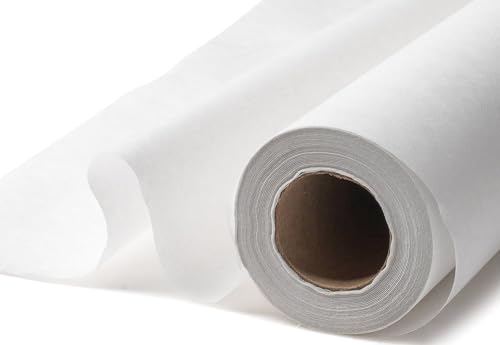 Vakly Exam Table Paper Roll 14 in x 225 ft Smooth, Disposable, 2 Rolls | Medical barrier paper, tear resistant, absorbent, latex free, fits exam, massage and therapy tables