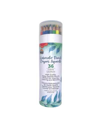 NIJI Watercolor Pencils Set of 36 (NWC36)