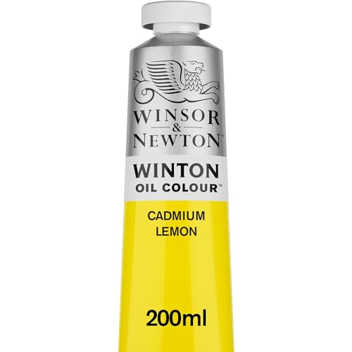 Winsor & Newton Winton Oil Color, 200ml Tube, Cadmium Lemon | Artist pigments, Durable, Lightfast, Permanent, Uniform Consistency, Great Pigment Load - color: Cadmium Lemon, size: 6.75 Fl Oz (Pack of 1), style: 6.75-oz Tube