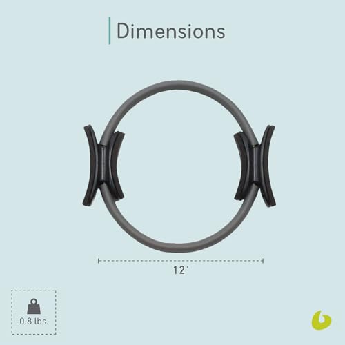 Balanced Body Ultra-Fit Circle Pilates Ring, Body Ring, Great Exercisers for Legs, Fitness Circle, Thigh Exercise, Pilates Circle, Pilate Ring Fitness Equipment for Home or Studio - style: Mini 12 Inch