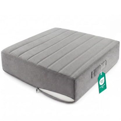 Codi Replacement Couch Cushion, 5" Thick High-Density Foam, 24-Inch Grey - color: Grey, size: 24 Inch (Pack of 1)